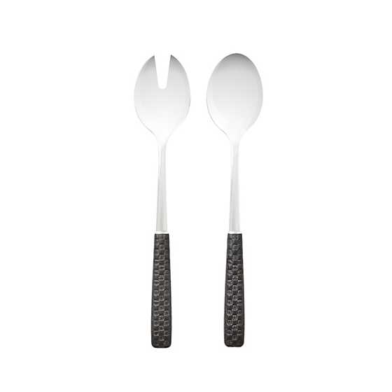 MacKenzie-Childs Unclassified Everyday Black Salad Serving Set