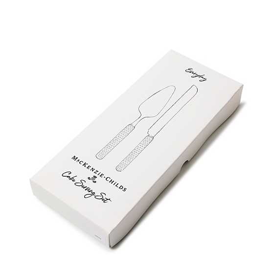 MacKenzie-Childs Unclassified Everyday Indigo Cake Serving Set