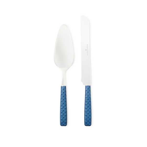 MacKenzie-Childs Unclassified Everyday Indigo Cake Serving Set