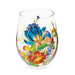 MacKenzie-Childs Unclassified Flower Market Stemless Wine Glass, Set of 4