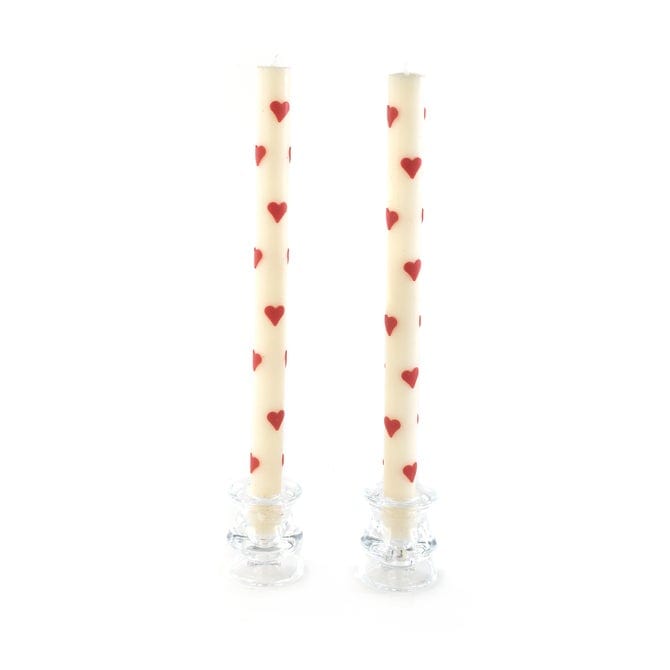 MacKenzie-Childs Unclassified Heart Dinner Candles, Set of 2