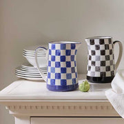 MacKenzie-Childs Unclassified Indigo Check Pitcher