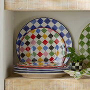 MacKenzie-Childs Unclassified Indigo Check Round Platter