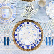 MacKenzie-Childs Unclassified Indigo Check Round Platter