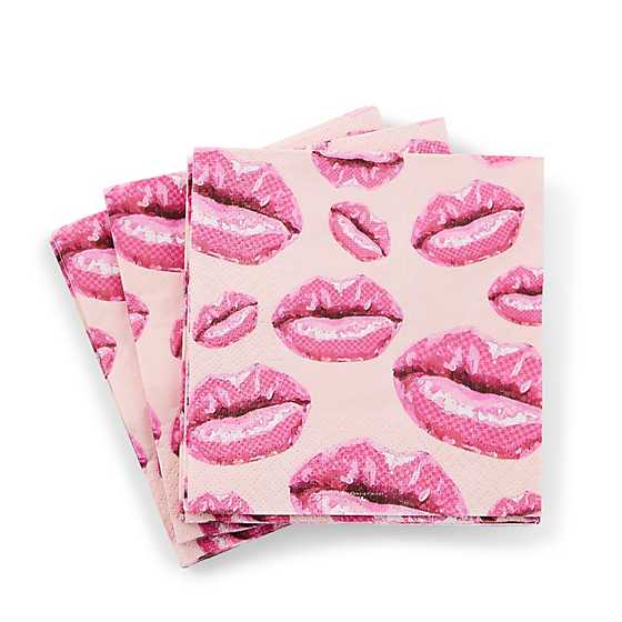 MacKenzie-Childs Unclassified Kiss Me Cocktail Paper Napkins