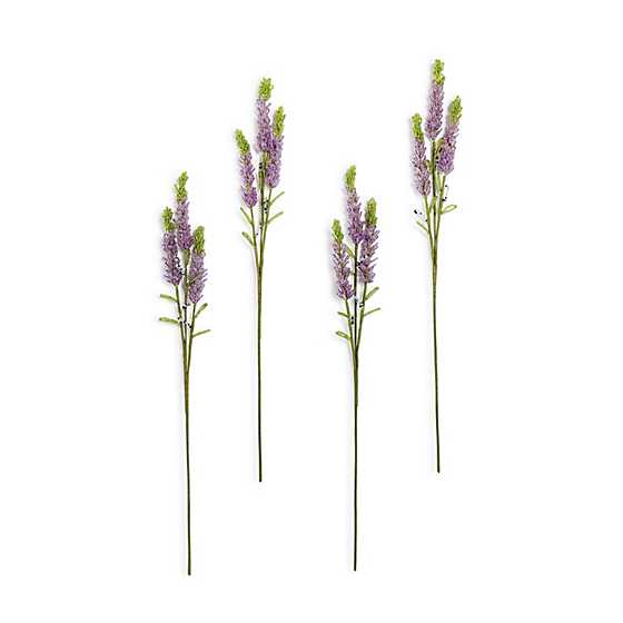 MacKenzie-Childs Unclassified Lavender Beaded Flower Stem, Set of 4