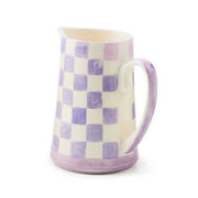 MacKenzie-Childs Unclassified Lilac Check Pitcher