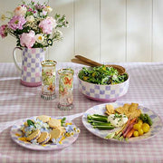 MacKenzie-Childs Unclassified Lilac Check Round Platter