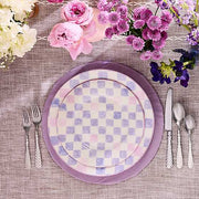 MacKenzie-Childs Unclassified Lilac Check Round Platter