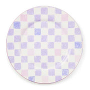 MacKenzie-Childs Unclassified Lilac Check Round Platter