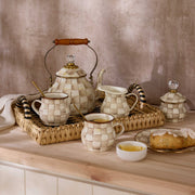 MacKenzie-Childs Unclassified Mocha Check 2 Quart Tea Kettle