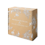 MacKenzie-Childs Unclassified Mocha Check Salad Serving Set