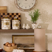 MacKenzie-Childs Unclassified Mocha Check Salt & Pepper Shakers