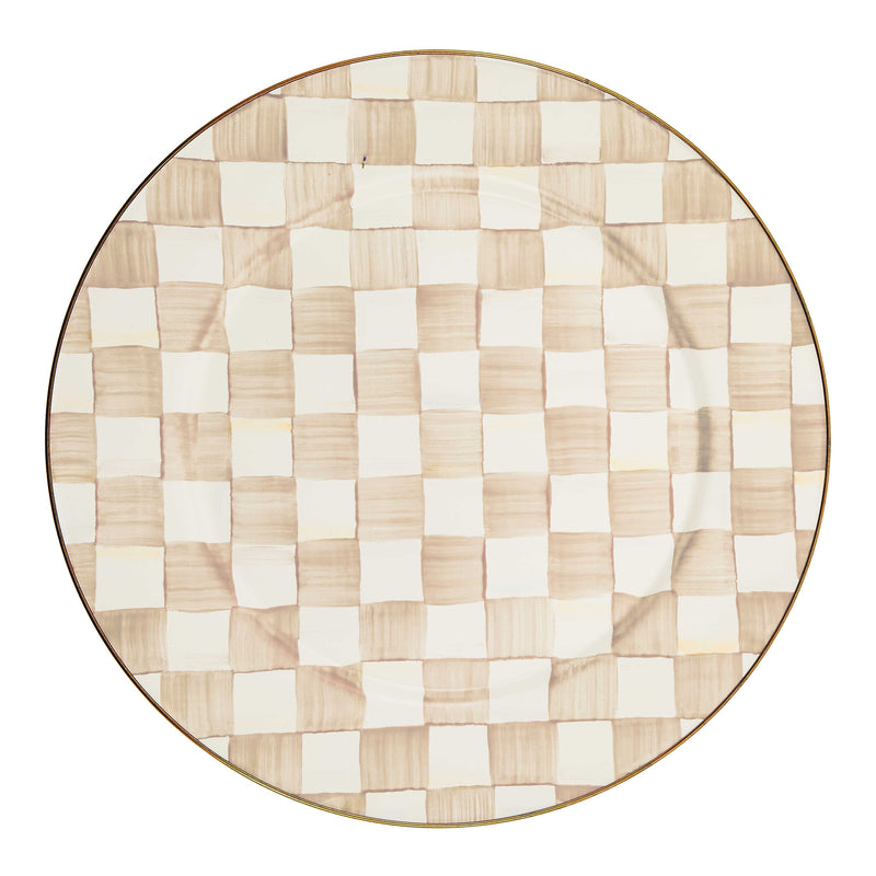 MacKenzie-Childs Unclassified Mocha Check Serving Platter