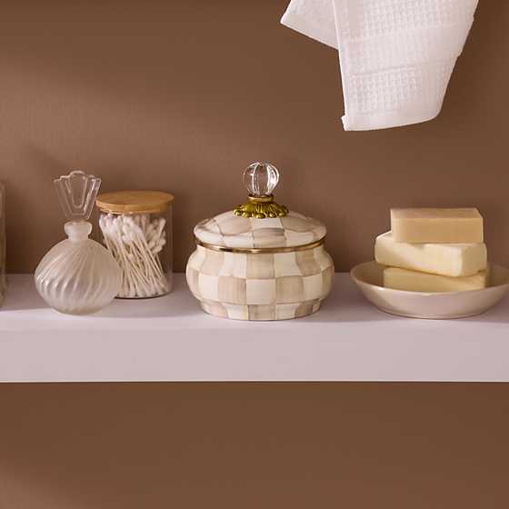 MacKenzie-Childs Unclassified Mocha Check Squashed Pot