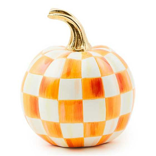 MacKenzie-Childs Unclassified Orange Check Mini Pumpkin