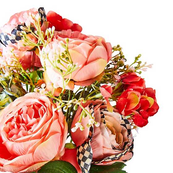 MacKenzie-Childs Unclassified Peach Ranunculus & Rose Bouquet