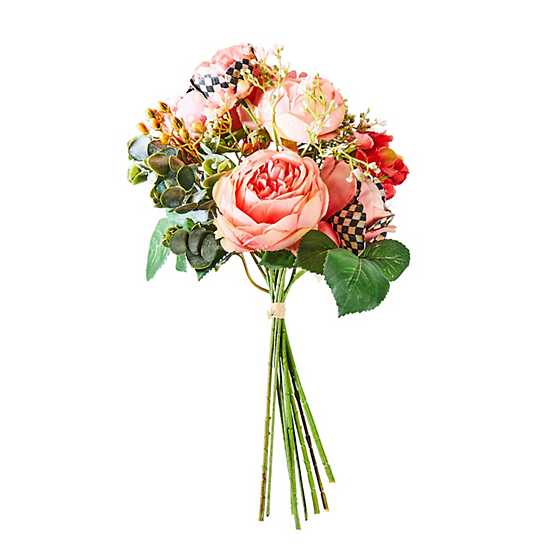 MacKenzie-Childs Unclassified Peach Ranunculus & Rose Bouquet