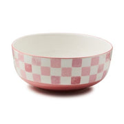 MacKenzie-Childs Unclassified Pink Check Serving Bowl