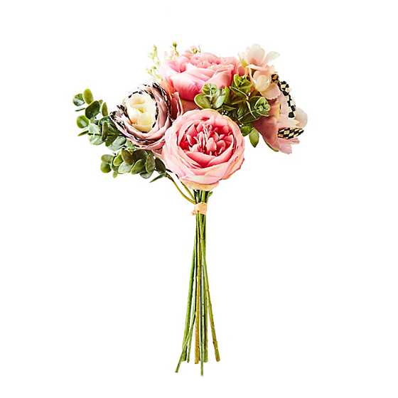 MacKenzie-Childs Unclassified Pink Ranunculus & Rose Bouquet