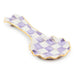 MacKenzie-Childs Unclassified Plum Check Ceramic Spoon Rest