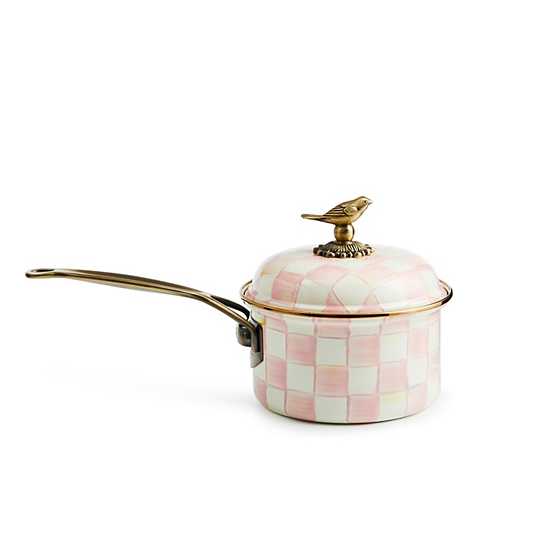 MacKenzie-Childs Unclassified Rosy Check 2.5 Qt. Saucepan