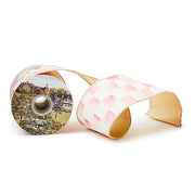 MacKenzie-Childs Unclassified Rosy Check 4" Ribbon