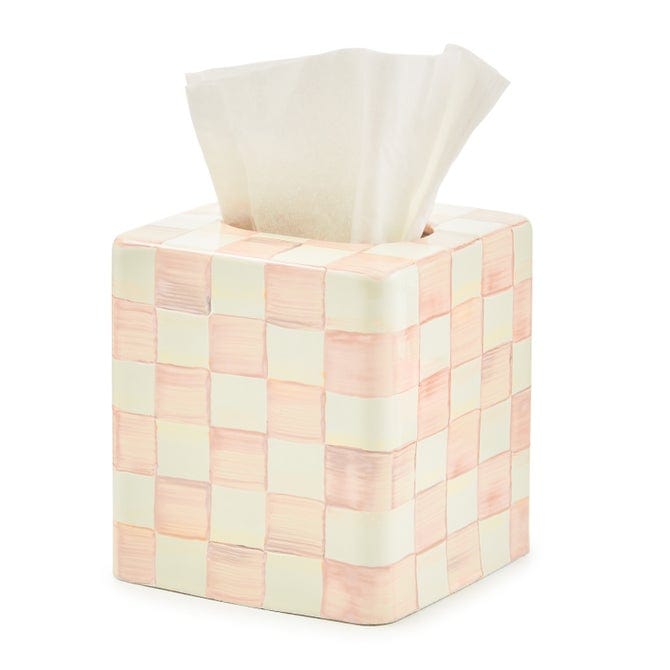 MacKenzie-Childs Unclassified Rosy Check Boutique Tissue Box Cover