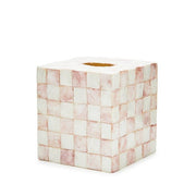 MacKenzie-Childs Unclassified Rosy Check Capiz Boutique Tissue Box Cover