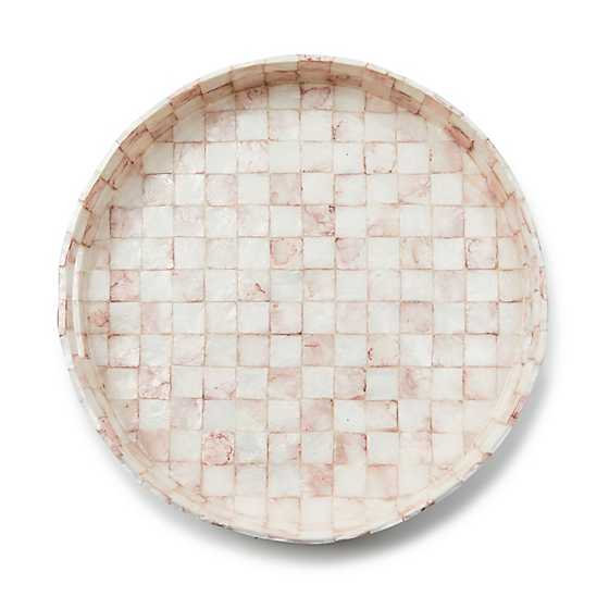 MacKenzie-Childs Unclassified Rosy Check Capiz Round Tray