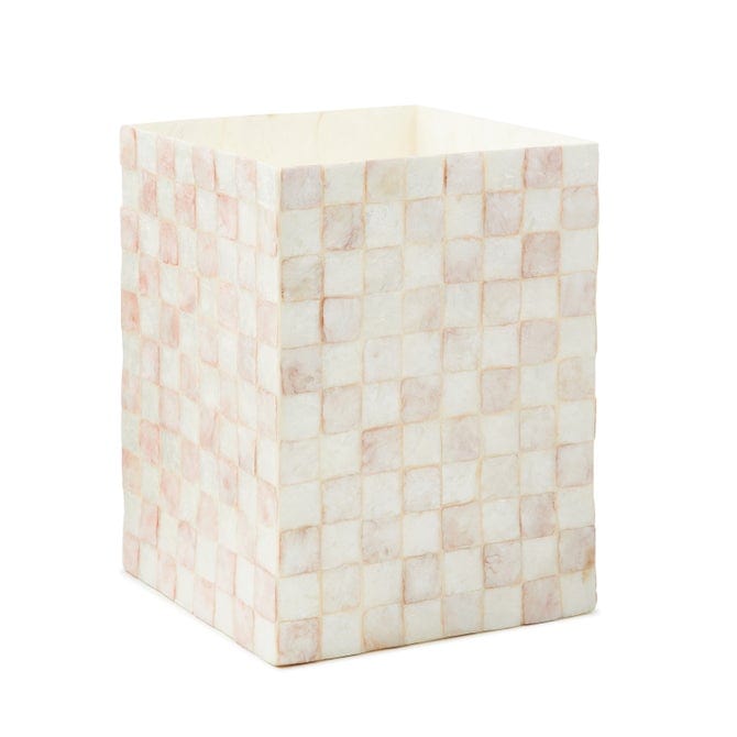 MacKenzie-Childs Unclassified Rosy Check Capiz Waste Bin