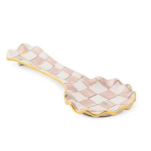 MacKenzie-Childs Unclassified Rosy Check Ceramic Spoon Rest