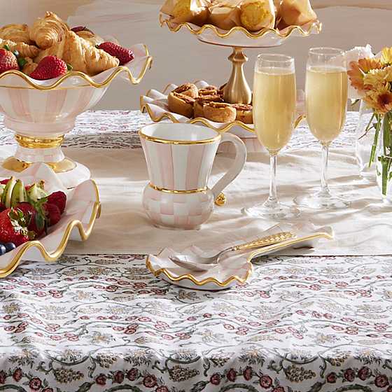 MacKenzie-Childs Unclassified Rosy Check Ceramic Spoon Rest