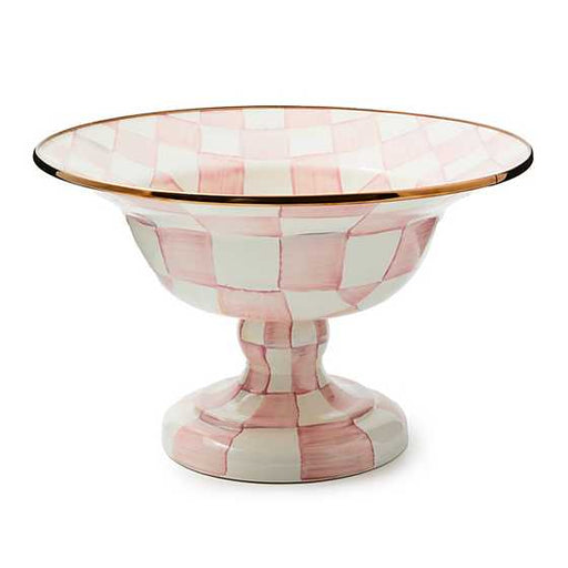 MacKenzie-Childs Unclassified Rosy Check Large Compote