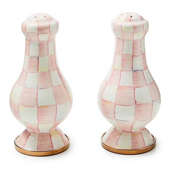 MacKenzie-Childs Unclassified Rosy Check Large Salt & Pepper Shakers