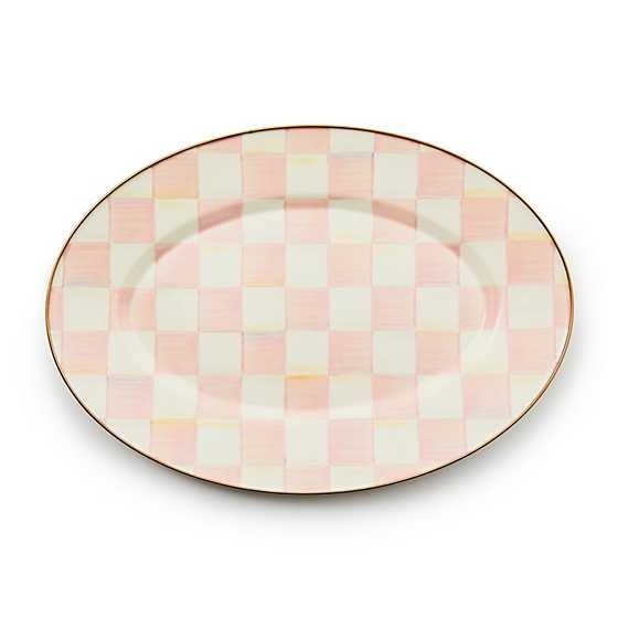 MacKenzie-Childs Unclassified Rosy Check Small Oval Platter