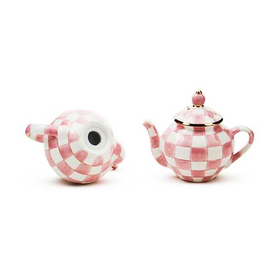 MacKenzie-Childs Unclassified Rosy Check Teapot Salt & Pepper Set