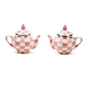 MacKenzie-Childs Unclassified Rosy Check Teapot Salt & Pepper Set