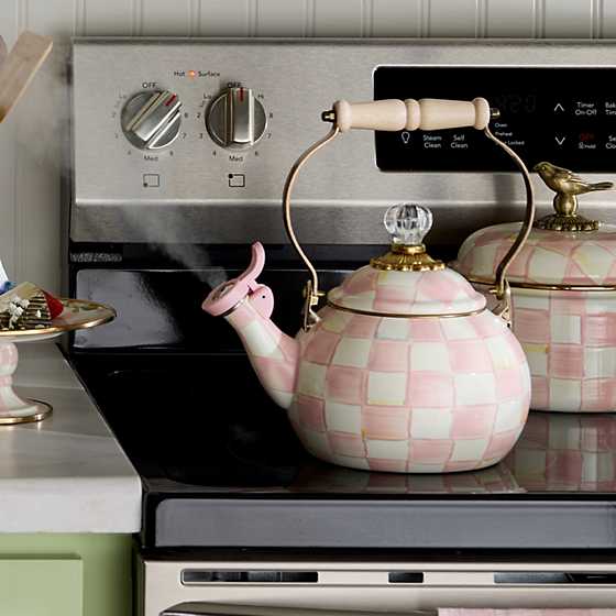 MacKenzie-Childs Unclassified Rosy Check Whistling Tea Kettle