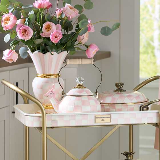 MacKenzie-Childs Unclassified Rosy Check Whistling Tea Kettle