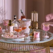 MacKenzie-Childs Unclassified Rosy Check Wine Glass