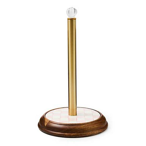 MacKenzie-Childs Unclassified Rosy Check Wood Paper Towel Holder