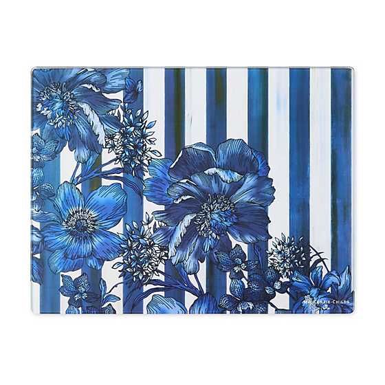 MacKenzie-Childs Unclassified Royal English Garden Glass Cutting Board, Set of 2