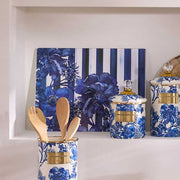 MacKenzie-Childs Unclassified Royal English Garden Glass Cutting Board, Set of 2