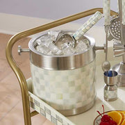 MacKenzie-Childs Unclassified Sterling Check 3260 Ice Bucket