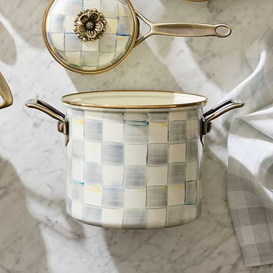 MacKenzie-Childs Unclassified Sterling Check 7 Qt. Stockpot
