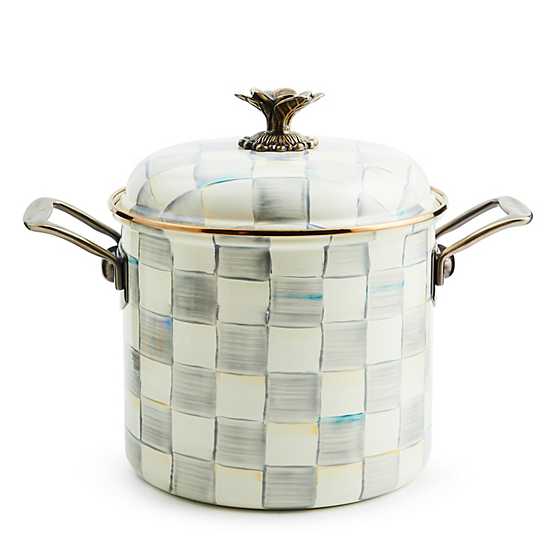 MacKenzie-Childs Unclassified Sterling Check 7 Qt. Stockpot