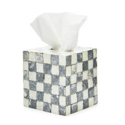 MacKenzie-Childs Unclassified Sterling Check Capiz Boutique Tissue Box Cover
