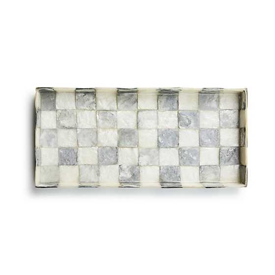 MacKenzie-Childs Unclassified Sterling Check Capiz Vanity Tray