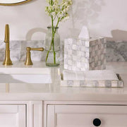 MacKenzie-Childs Unclassified Sterling Check Capiz Vanity Tray